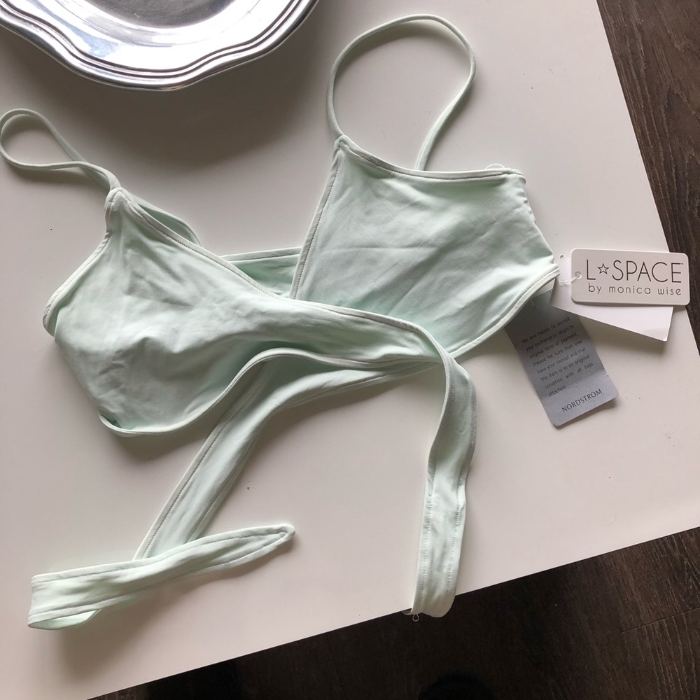 L space tie bikini top